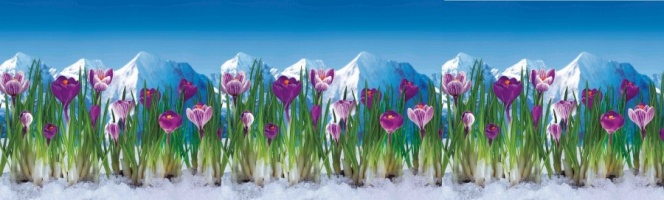 Интерьерная панель  "Альпийская весна"
